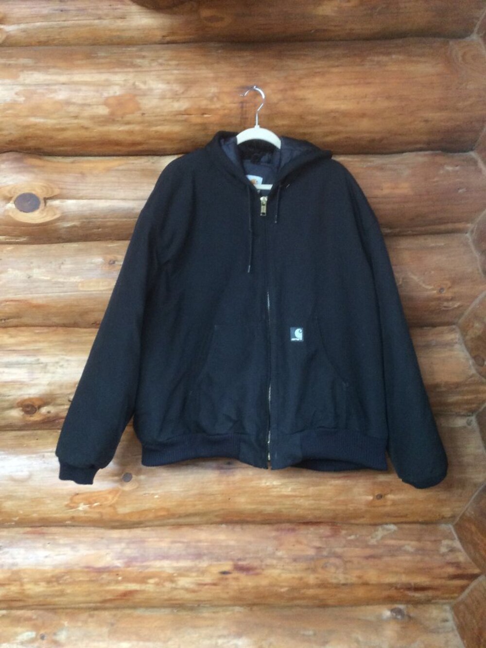 Vintage 90s Carhartt Black Yukon Extremes™ Arctic J133 Hooded Jacket Size 2X